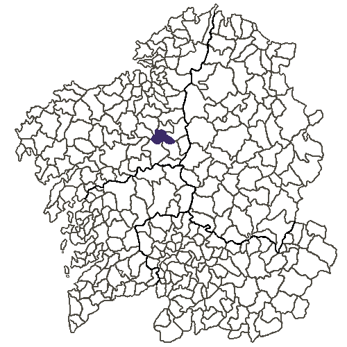 Extensión del municipio en Galicia.