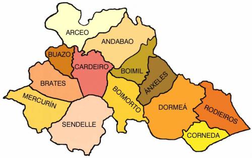 mapa boimorto parroquias